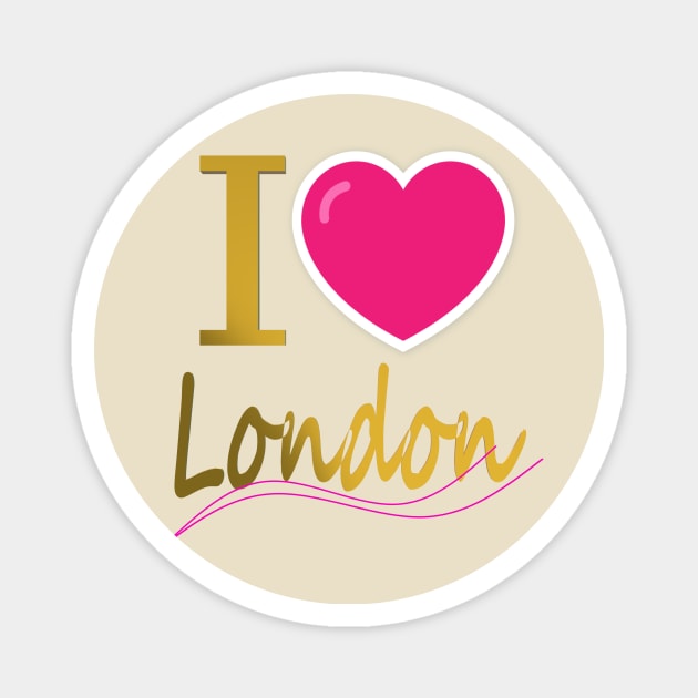 I Love London Magnet by CDUS